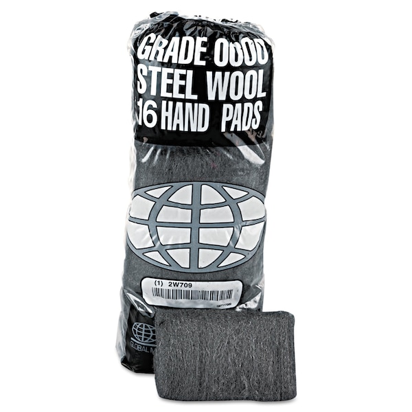 Gmt Industrial-Quality Steel Wool Hand Pad, No 2 Medium Coarse, PK192 117005 - main